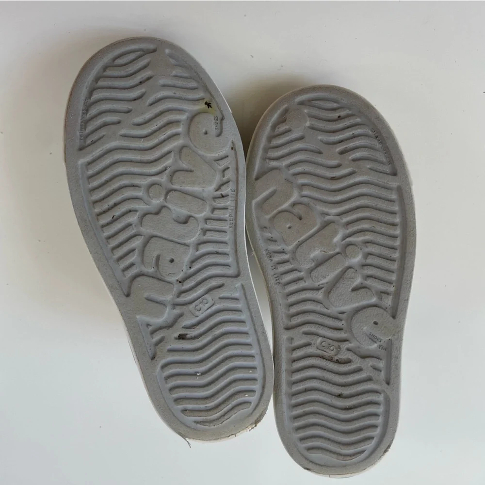 Native Shoes Little Kids Sparkly Gray Grey Jefferson Slip On Water Shoes Size 10